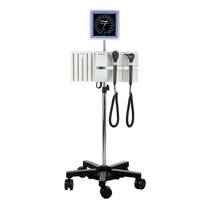 Диагностическая мобильная станция Ri-former(на мобильной базе, 2 рук, диспенсер воронок, с биг беном) Riester